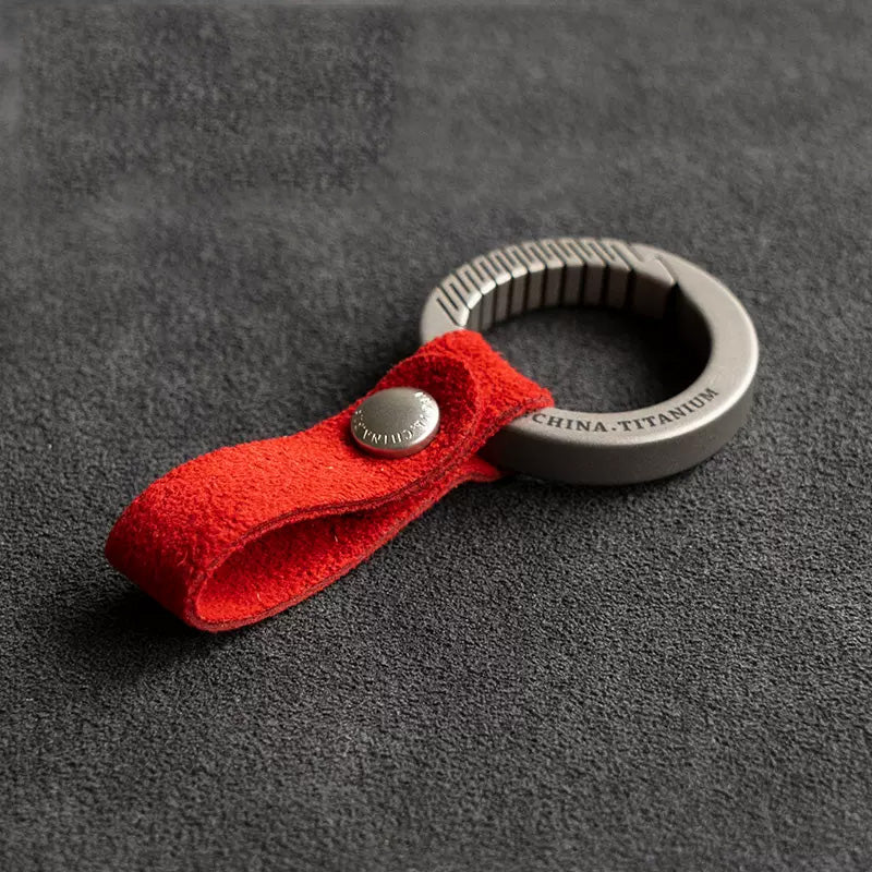 Alcantara Key Chain (Red)