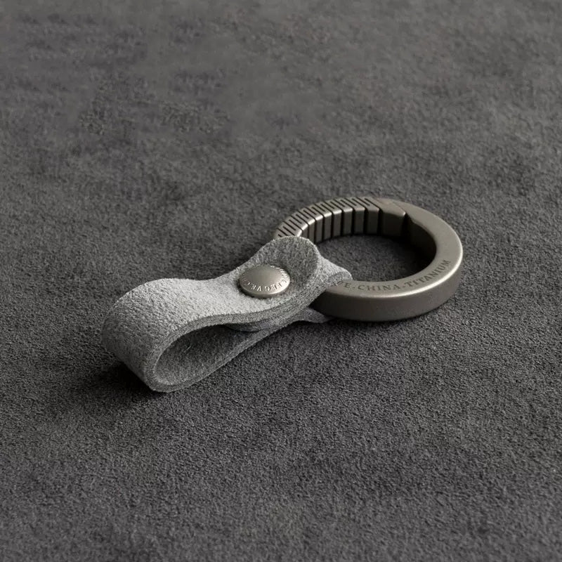 Portachiavi corto in cashmere sintetico (grigio)