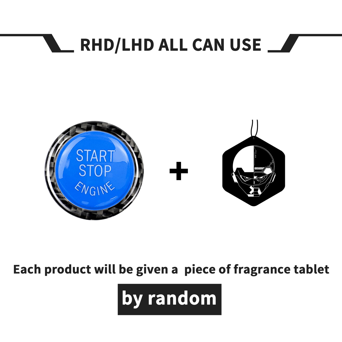 Adesivo in fibra di carbonio Pinalloy E90/E92/3 Serie Uno, pulsante di avviamento, modifica della decorazione degli interni dell'auto per BMW