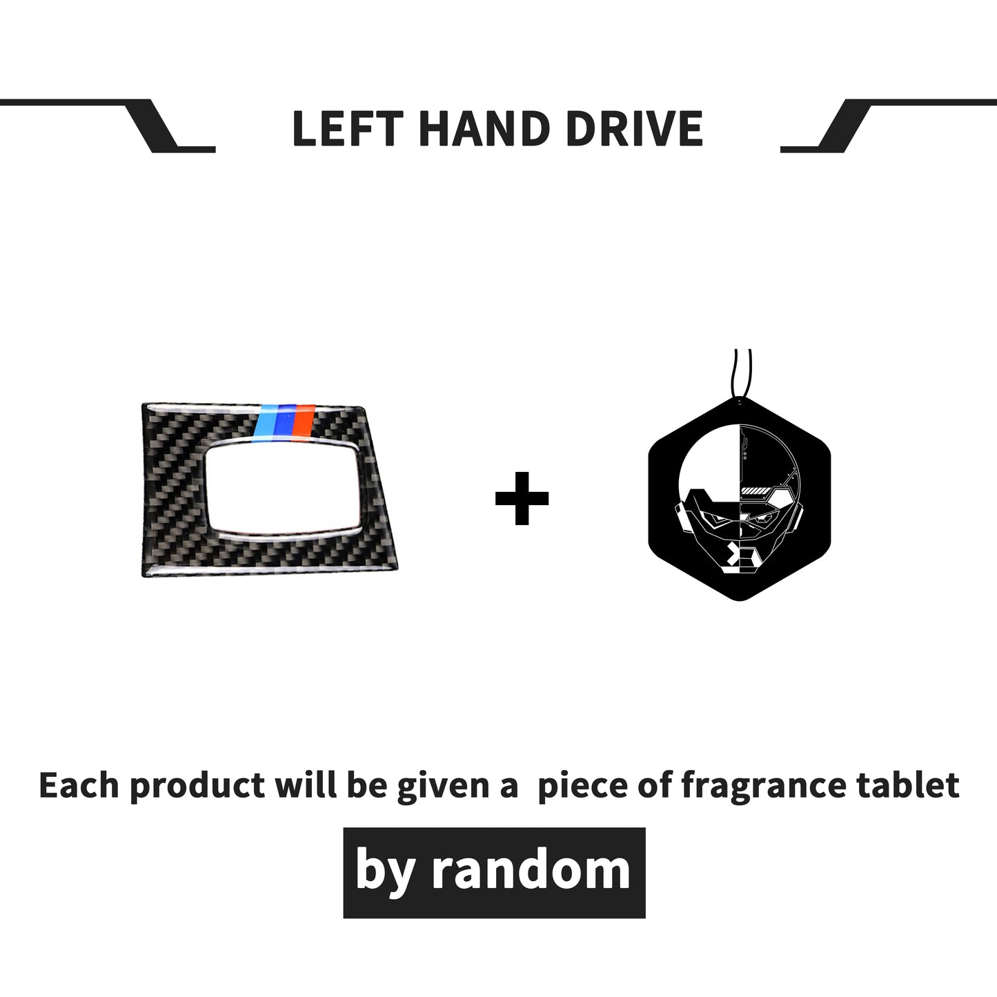 Adesivo decorativo in fibra di carbonio Pinalloy E90/E92, vecchia serie 3, per interruttore di accensione con una chiave, adatto per BMW (colore BMW).