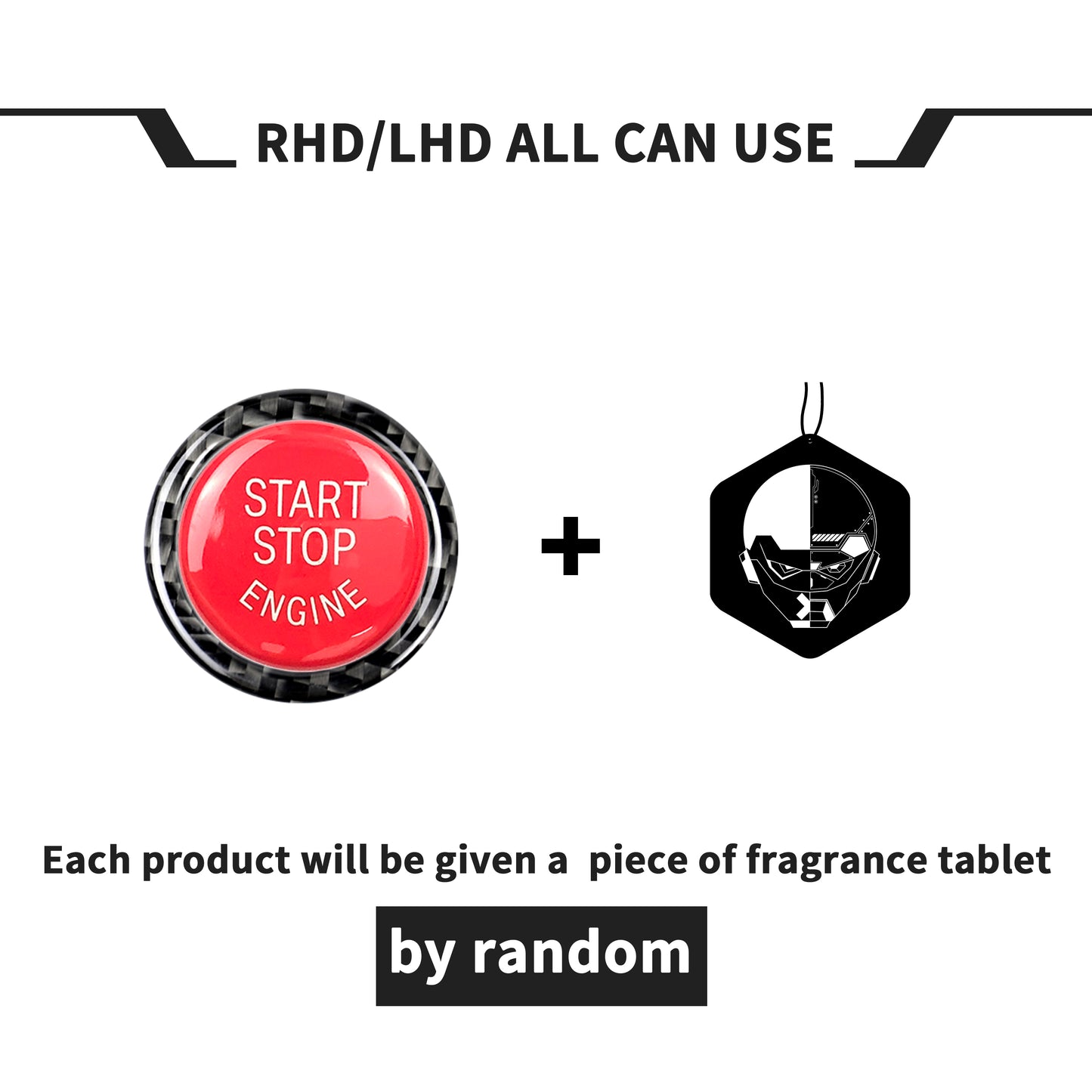 Adesivo in fibra di carbonio Pinalloy E90/E92/3 Serie Uno, pulsante di avviamento, modifica della decorazione degli interni dell'auto per BMW