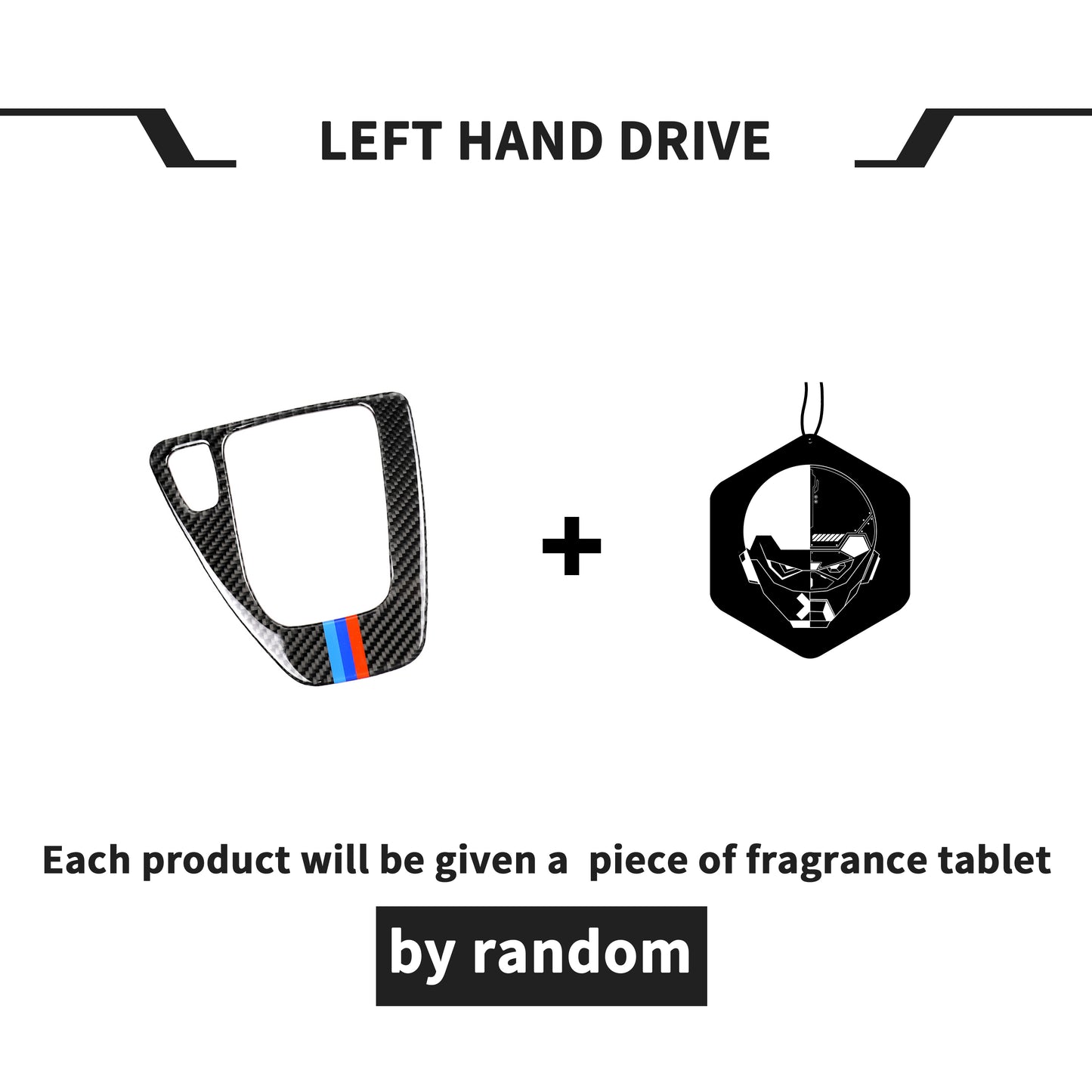 Adesivo per cornice interna auto pannello di controllo cambio in fibra di carbonio Pinalloy Adatto per BMW E90/E92/E93 Serie 3 con guida a sinistra