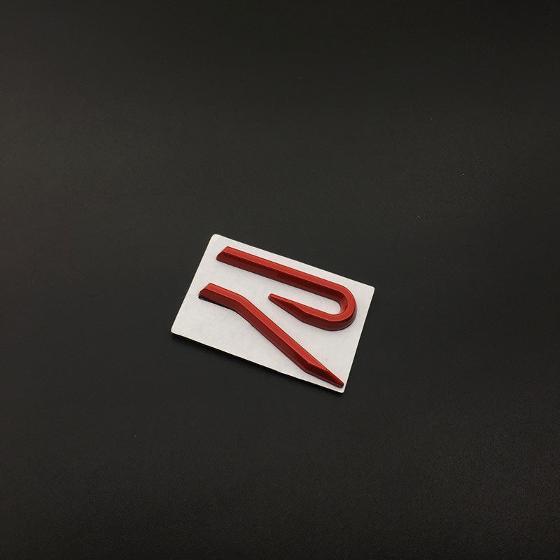 Red R Grille Trim & Rear Emblem Stickers - Golf 8 MK8