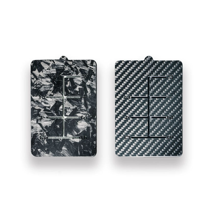 Real Dry Carbon Fiber Driver's License & Vehicle Registration Holder Set - Driving School Style