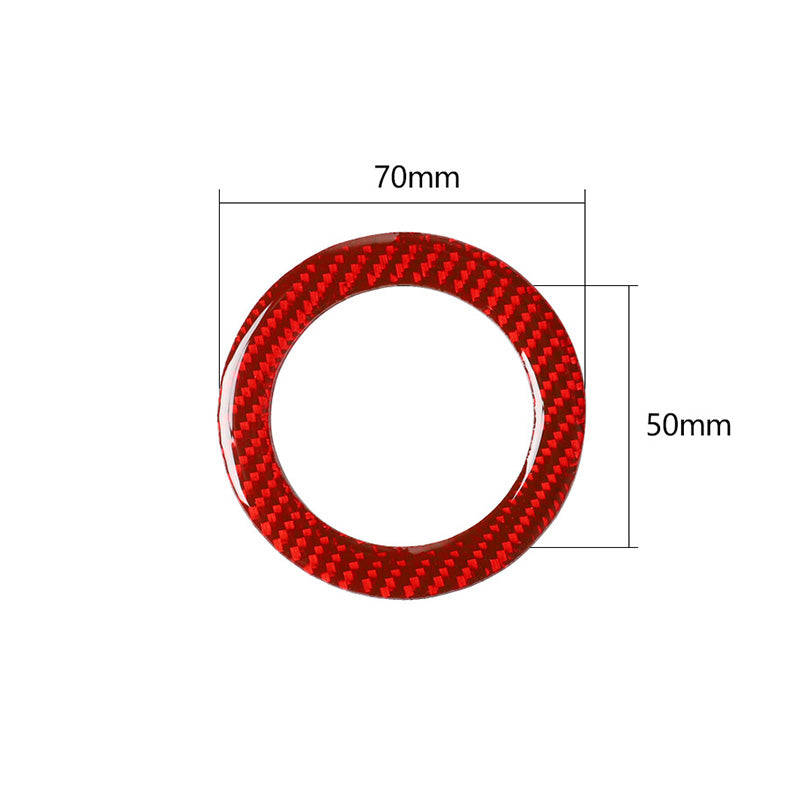 Carbon Fiber Steering Wheel Logo Decorative Stickers for Old 3 Series E46