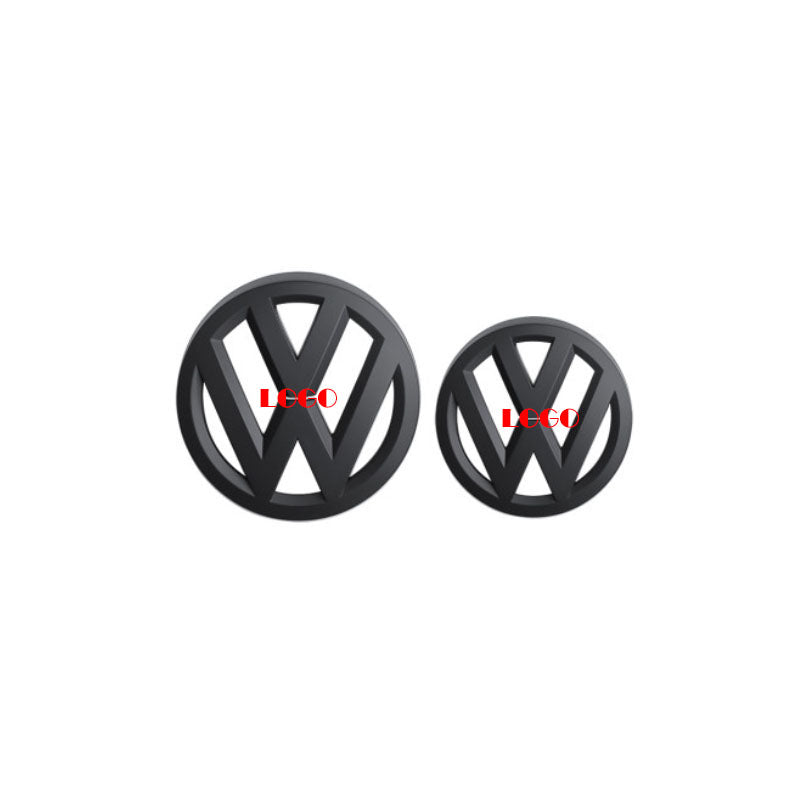 ABS Front and Rear Black Emblem Badge Overlays for MK7 & MK7.5 Models