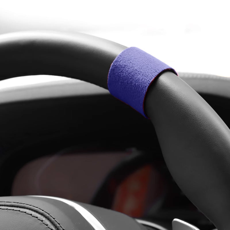 Pinalloy Synthetic Cashmere Steering Wheel Center line sticker Addon