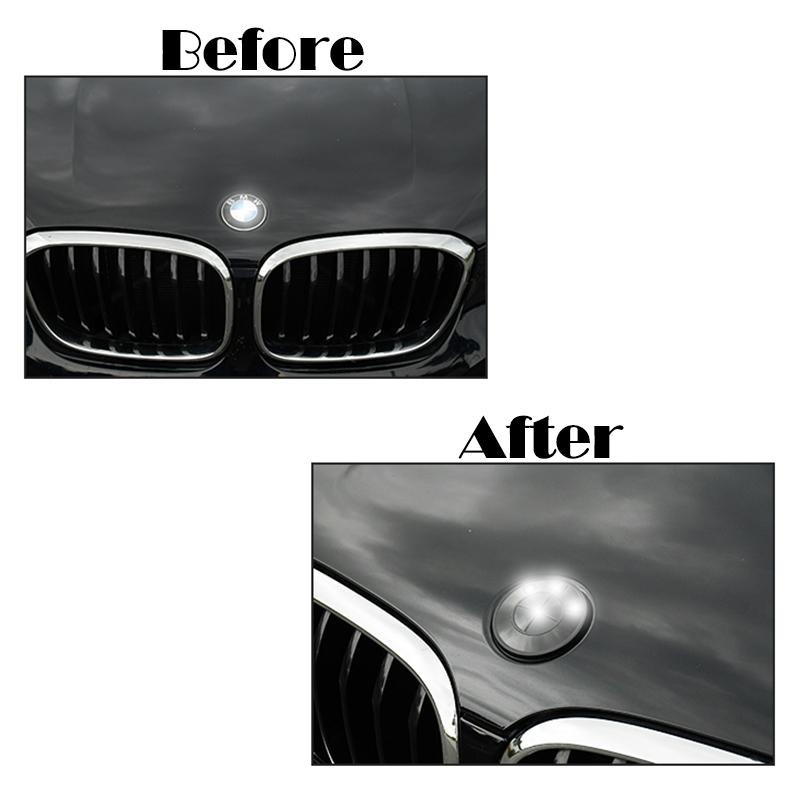 ABS All Black Emblem Badge Sticker for Bimmer Series 1 2 3 4 5 6