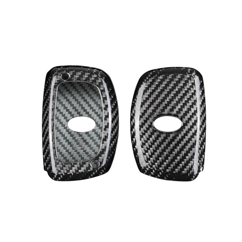Pinalloy Real Carbon Fiber Made Auto Key Case Fob for Hyundai Solaris i10/i20/i30/i35/i40 IX45