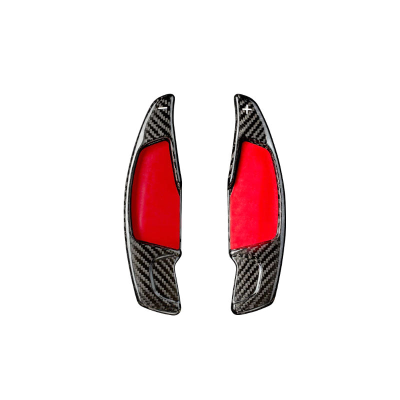 Pinalloy Real Carbon Fiber Paddle Shifters for BMW 5 Series, 7 Series, Z4, Supra (Black)