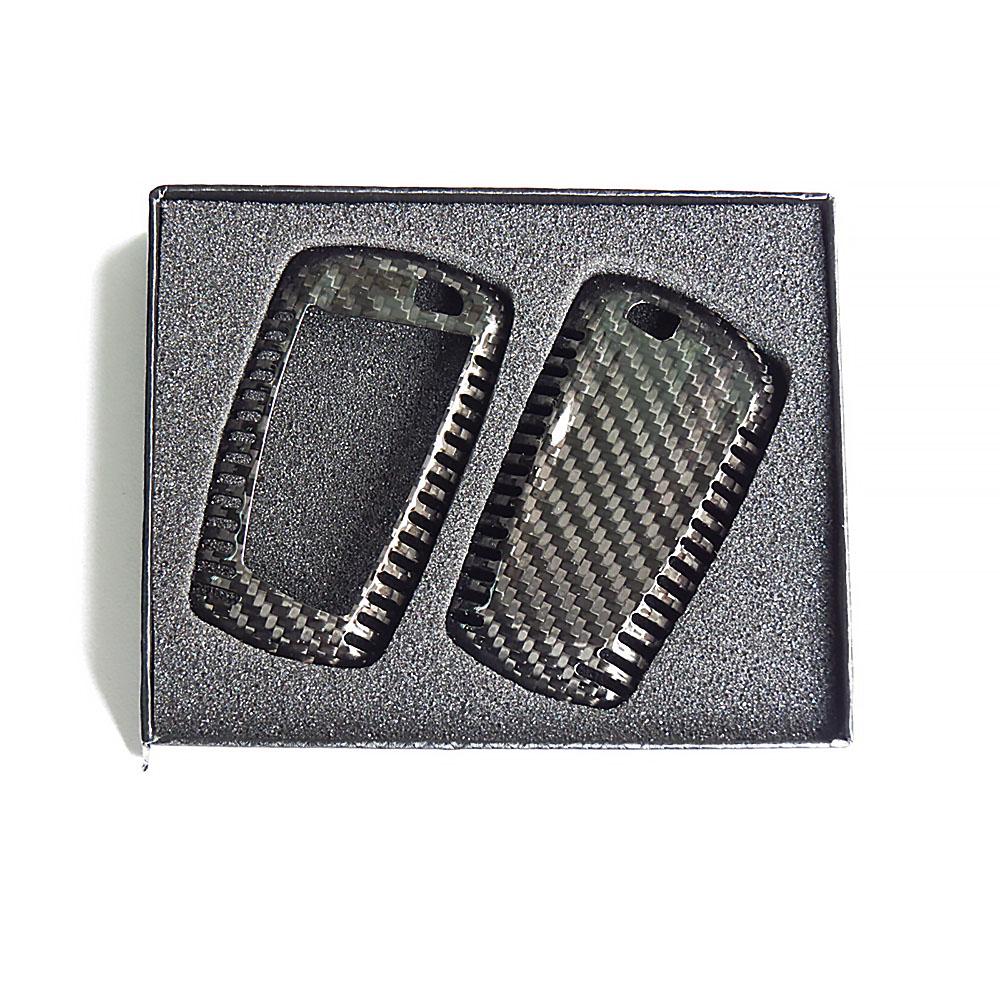 Premium Real Carbon Fiber Remote Key Cover Case Compatible with 1, 3, 5, and 7 Series Vehicles