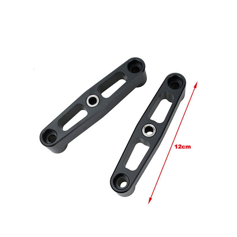 (Set di 2) Kit doppio asse tandem nero per skateboard e longboard (versione 3)
