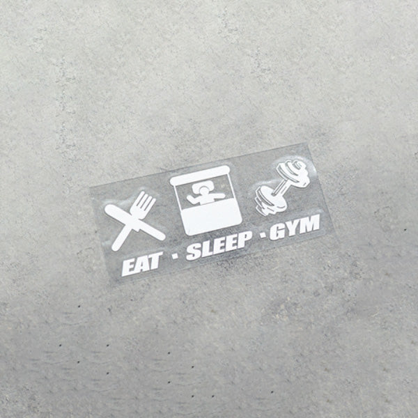 Adesivo Pinalloy "Eat Sleep Gym"