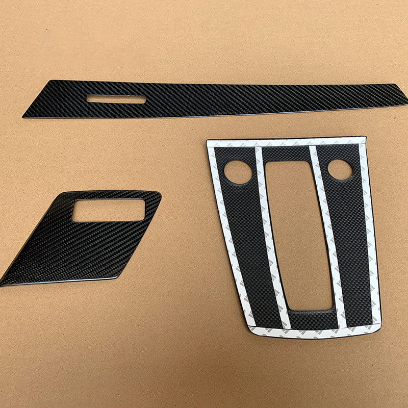 Pinalloy Carbon Fiber Interior Console Gear Shift Panel Cover Trim 1-pack for Audi A3 2021+