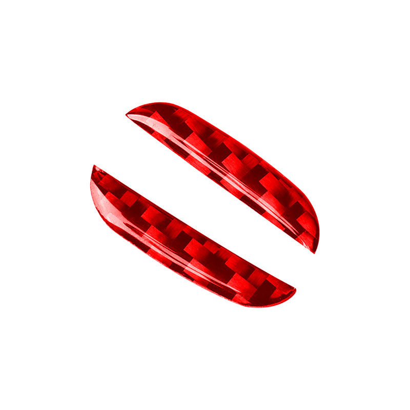 Emblema distintivo adesivo in fibra di carbonio rosso per volante Pinalloy per Honda Civic 10a generazione 2016-19