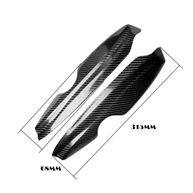 (Set of 2) Real Carbon Fiber Headlight Eyelids Compatible with MK4 Models