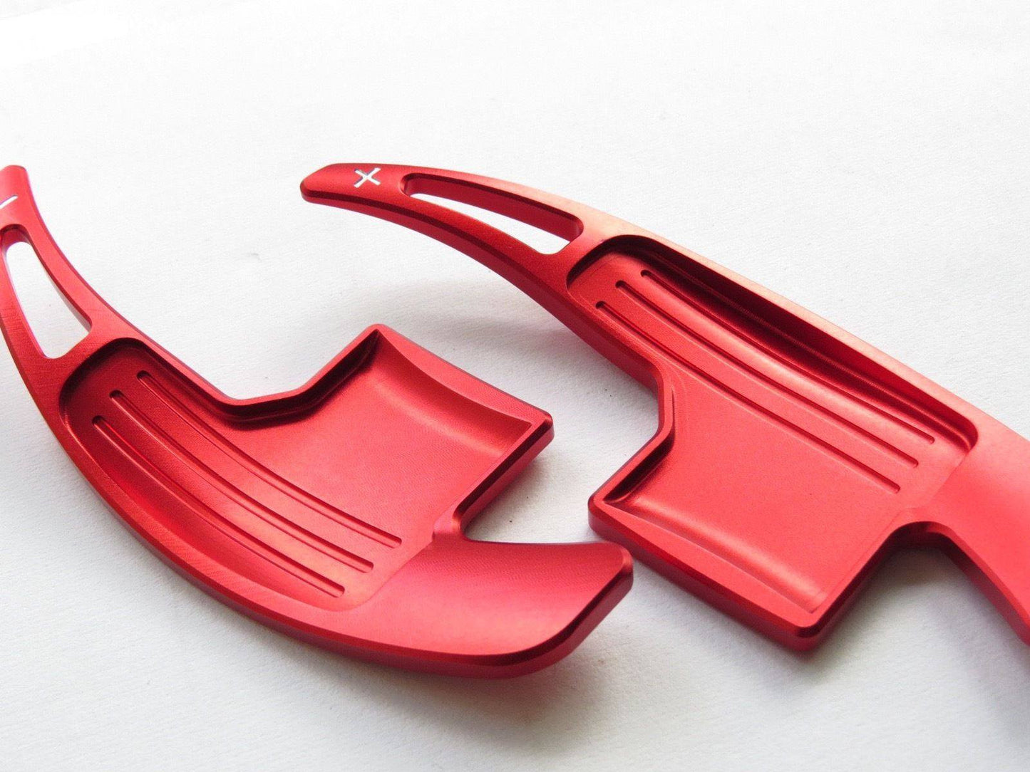 Pinalloy Red Metal Steering Paddle Shifter Extension for Ford Mustang 2015-17 (version 1) - Pinalloy Online Auto Accessories Lightweight Car Kit