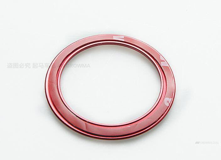 Aluminum Interior Metal Steering Wheel Ring Emblem Frame For BMW 3 Series 320gt 5 Series 525li X Series x1 x3 x4 x5 x6 (Red) - Pinalloy Online Auto Accessories Lightweight Car Kit