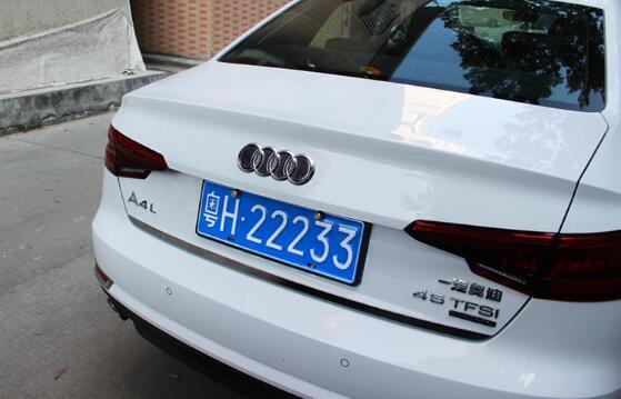 Pinalloy Plastic Tail/ Groove Stickers Label with Carbon Fiber Texture for 2017 Audi A4L - Pinalloy Online Auto Accessories Lightweight Car Kit