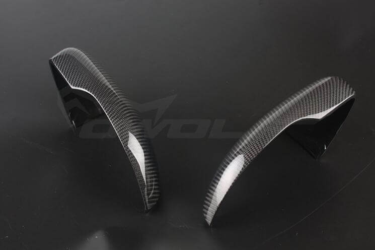 (Set of 2) Pinalloy Real Carbon Fiber Side Door Mirror Cover Trim For VW Golf Mk6 GTI 2008 - 2012 - Pinalloy Online Auto Accessories Lightweight Car Kit