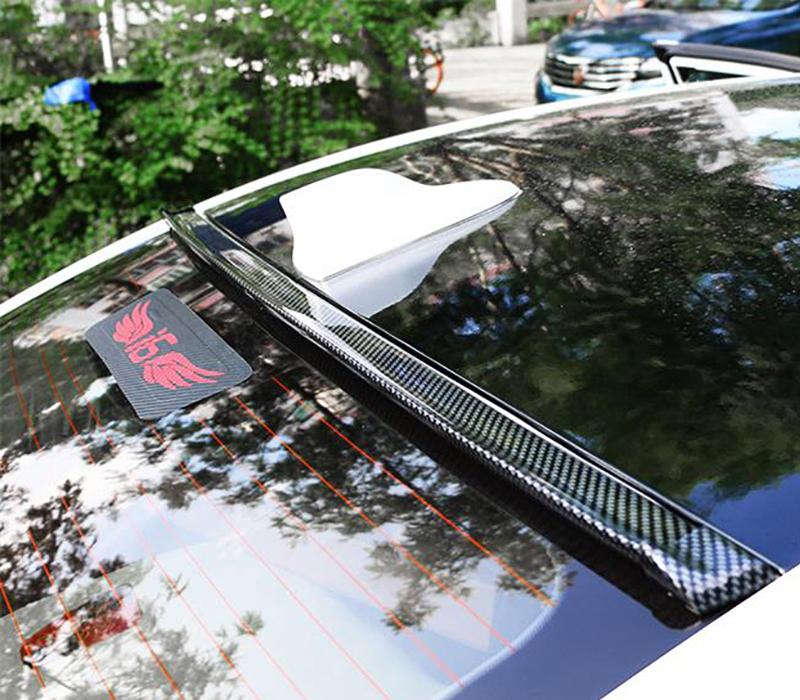 Pinalloy 4.11ft (152cm x 5cm) Universal PU Trunk Lip Spoiler or Roof Spoiler Body Kit Carbon Fiber Pattern Trim Sticker - Pinalloy Online Auto Accessories Lightweight Car Kit