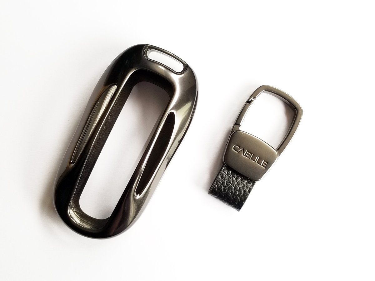 Pinalloy Grey Aluminum Metal Alloy Key Fob Case Cover For Tesla Model S X - Pinalloy Online Auto Accessories Lightweight Car Kit