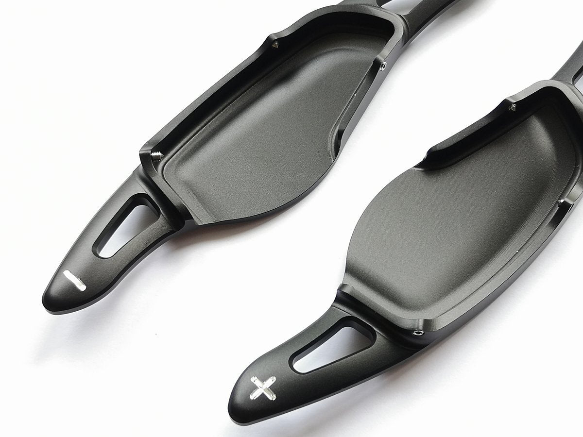 Pinalloy Black Metal Steering Wheel Paddle Shifter Extension for 2018 BMW 5 7 M5 X4 - Pinalloy Online Auto Accessories Lightweight Car Kit