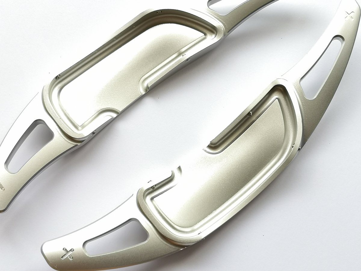 Pinalloy Silver Alloy Paddle Shifter Extension For Mercedes Benz AMG A45 CLA45 GLA45 C63 S63 2015-up - Pinalloy Online Auto Accessories Lightweight Car Kit