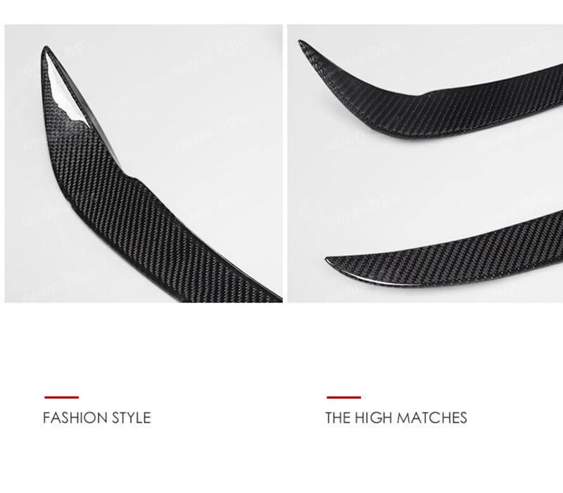 (Set of 2) Pinalloy Real Carbon Fiber Trim Bumper Fin Wind Knife Kit for Volkswagen VW MK7 GTI - Pinalloy Online Auto Accessories Lightweight Car Kit