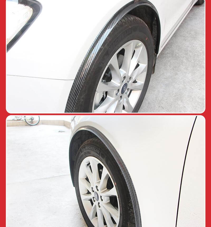 (Set of 2pcs) Pinalloy Carbon fiber Fender Flare Arch Fender Widening Wheels Bars fit Universal Car Wheel - Pinalloy Online Auto Accessories Lightweight Car Kit