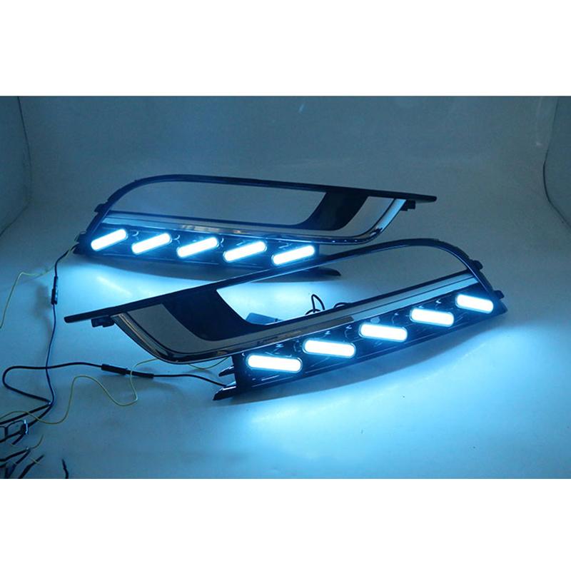 Pinalloy Fog Light Trim with Sequential Blink Turn Signal Light for VW Volkswagen Passat CC 2013-2018 - Pinalloy Online Auto Accessories Lightweight Car Kit