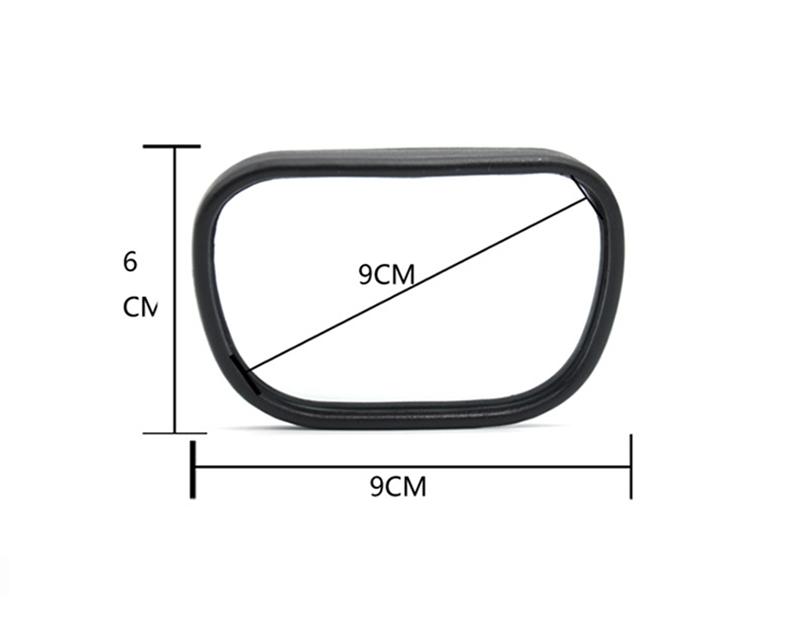 Pinalloy Convex Clip On Half Oval Rear View Conter Blind Spot Angle Auxiliary Mirror - Pinalloy Online Auto Accessories Lightweight Car Kit