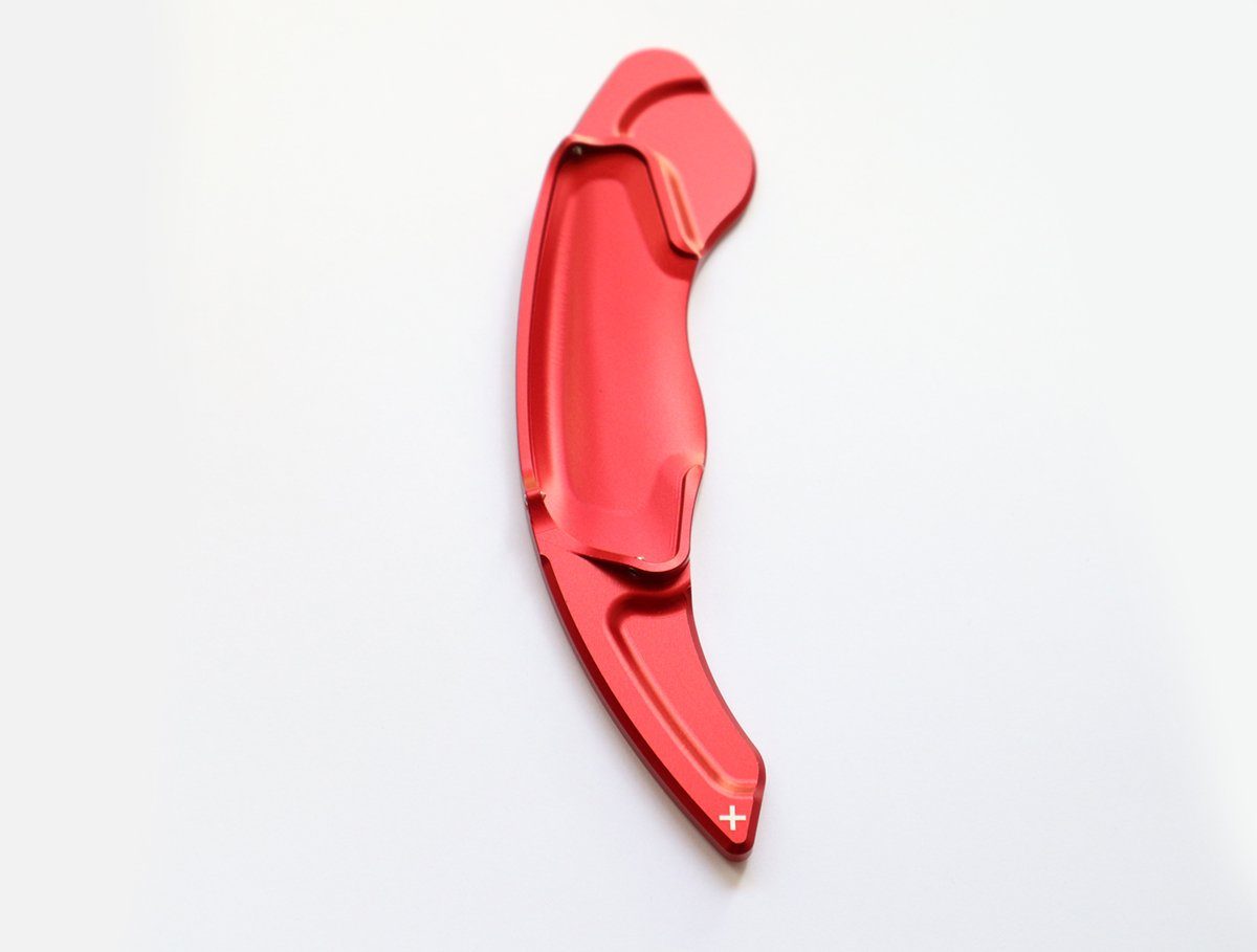Red Aluminum DSG Paddle Shift Extensions for 2014-17 Volvo V40 S60 V60 SC60 - Pinalloy Online Auto Accessories Lightweight Car Kit