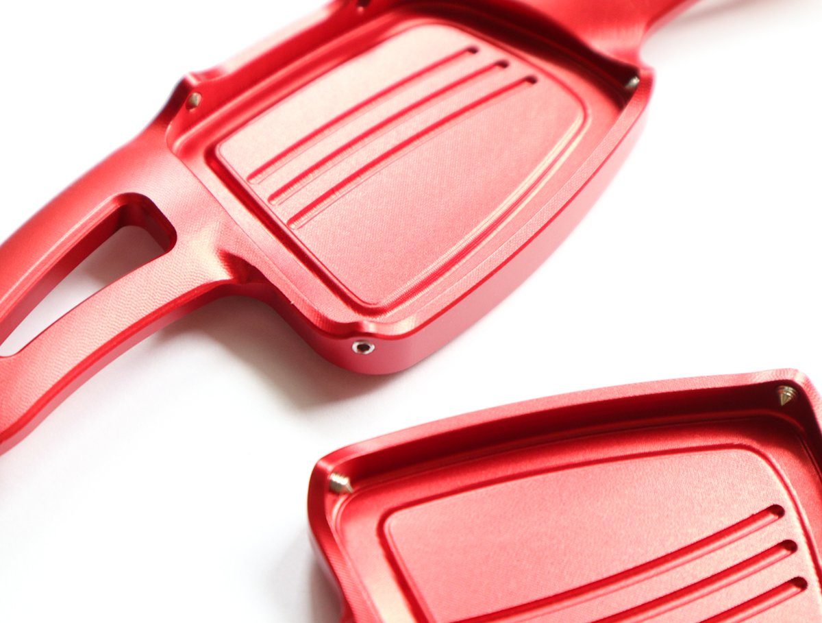 Aluminum DSG Paddle Shift Extensions for Automatic Audi A/S/Q Series TT TTS (Red) - Pinalloy Online Auto Accessories Lightweight Car Kit