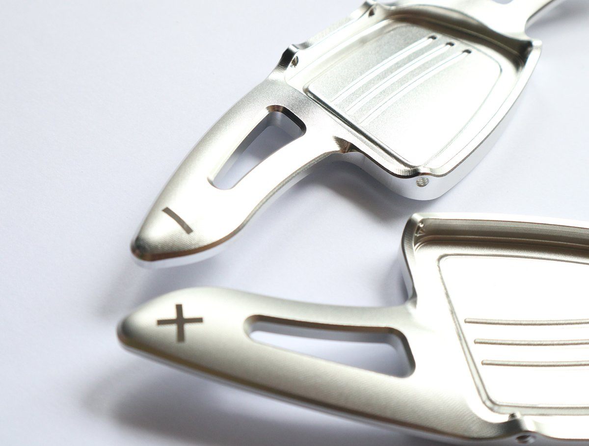 Aluminum DSG Paddle Shift Extensions for Automatic Audi A/S/Q Series TT TTS (Silver) - Pinalloy Online Auto Accessories Lightweight Car Kit