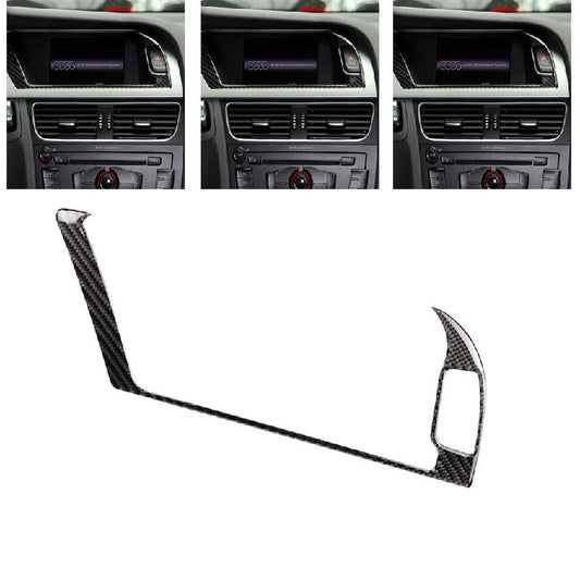 Carbon Fiber Sticker Control Panel Navigation For Audi A4 B8 A5 - Pinalloy Online Auto Accessories Lightweight Car Kit 