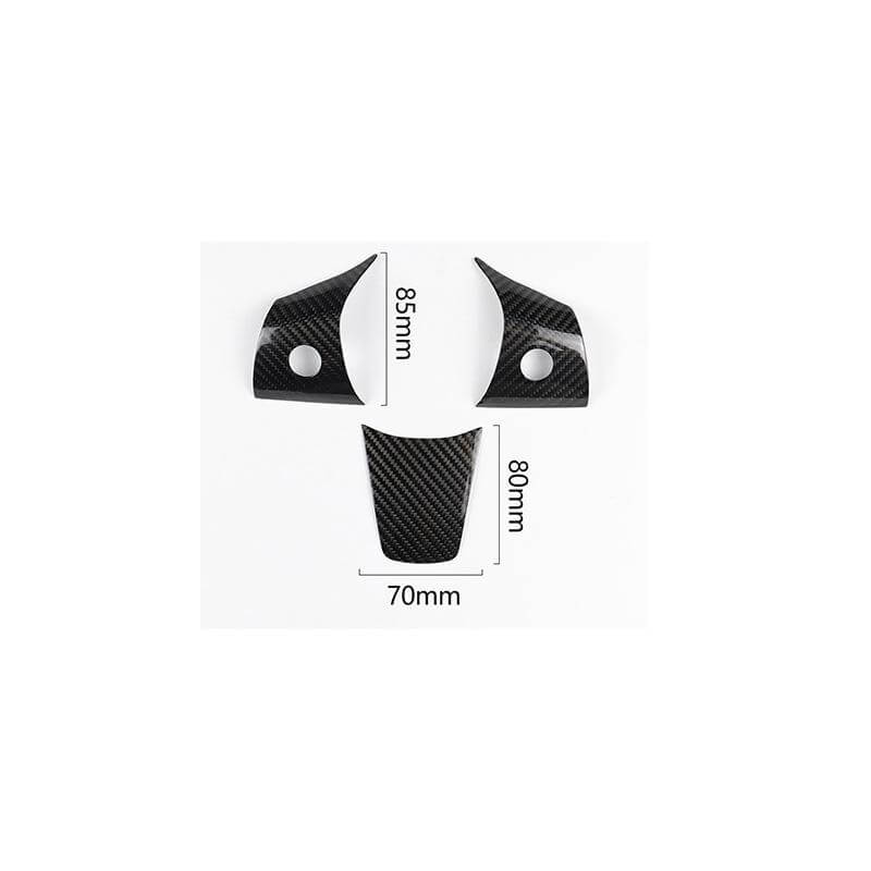 (3pcs per set) Carbon Fiber Interior Steering Wheel Trim For Tesla Model 3 2017-2019 - Pinalloy Online Auto Accessories Lightweight Car Kit