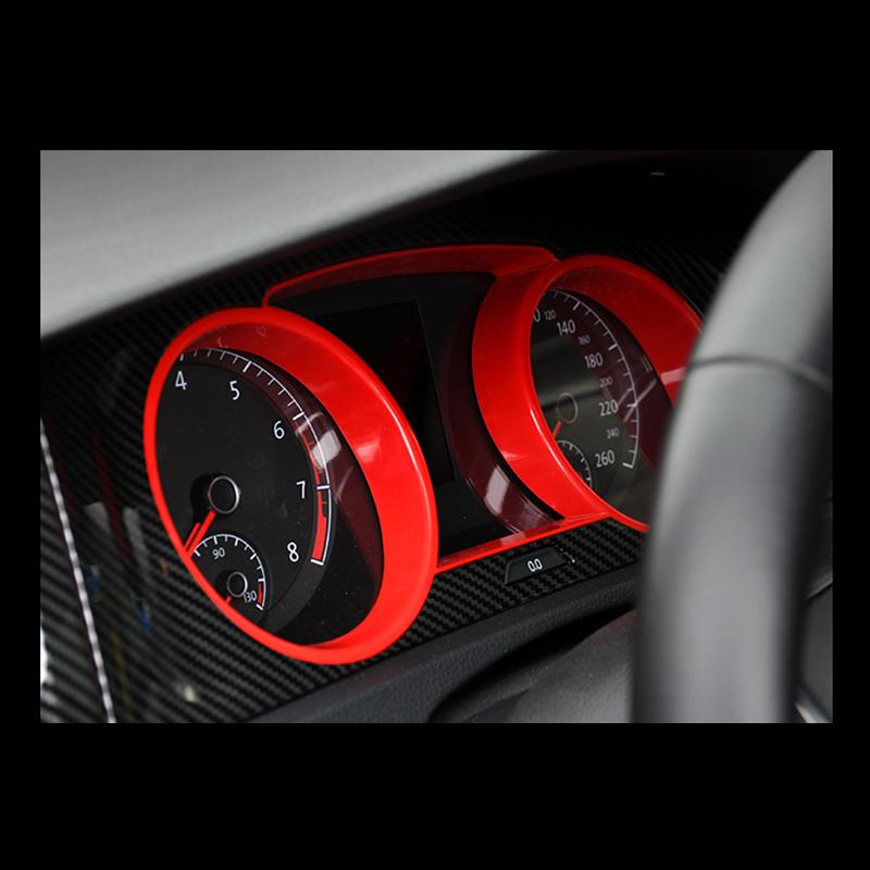 Pinalloy Red ABS Dashboard Panel Frame Trim for VW MK7 MK7.5