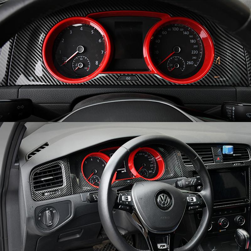 Pinalloy Red ABS Dashboard Panel Frame Trim for VW MK7 MK7.5