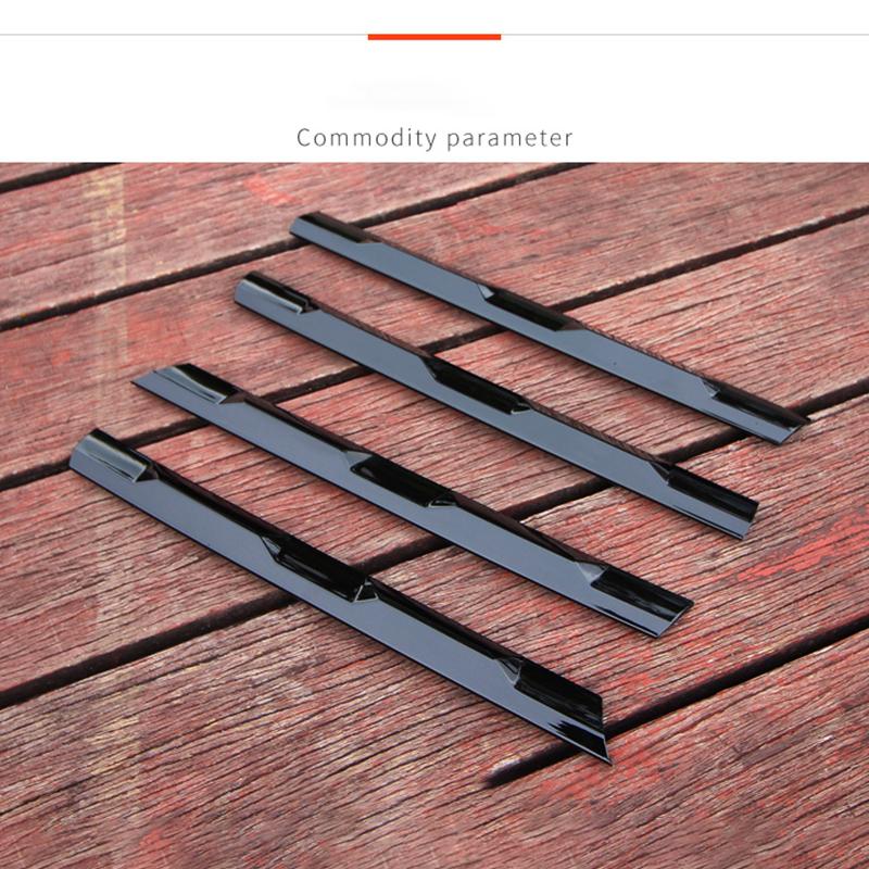 ABS Black Front Grill Frame Sticker Compatible with Tiguan (2017-2020)