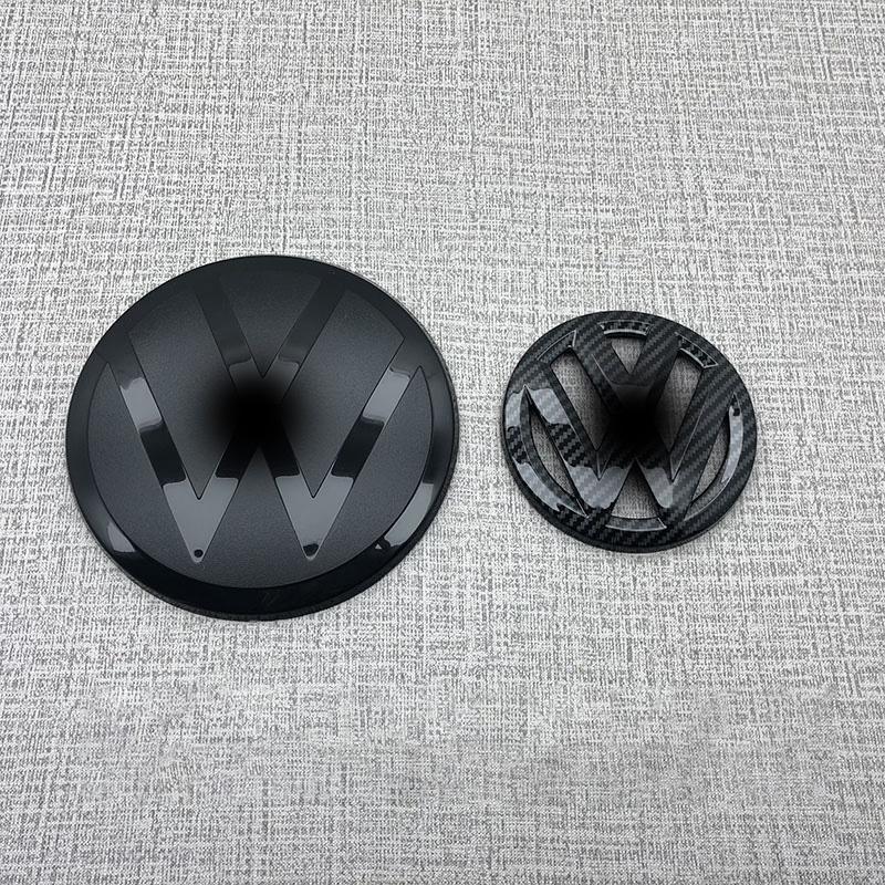 Overlay Protector ABS Made Front and Back Black Emblem Badge Stickers For 2018 - 2020 Tharu R Line