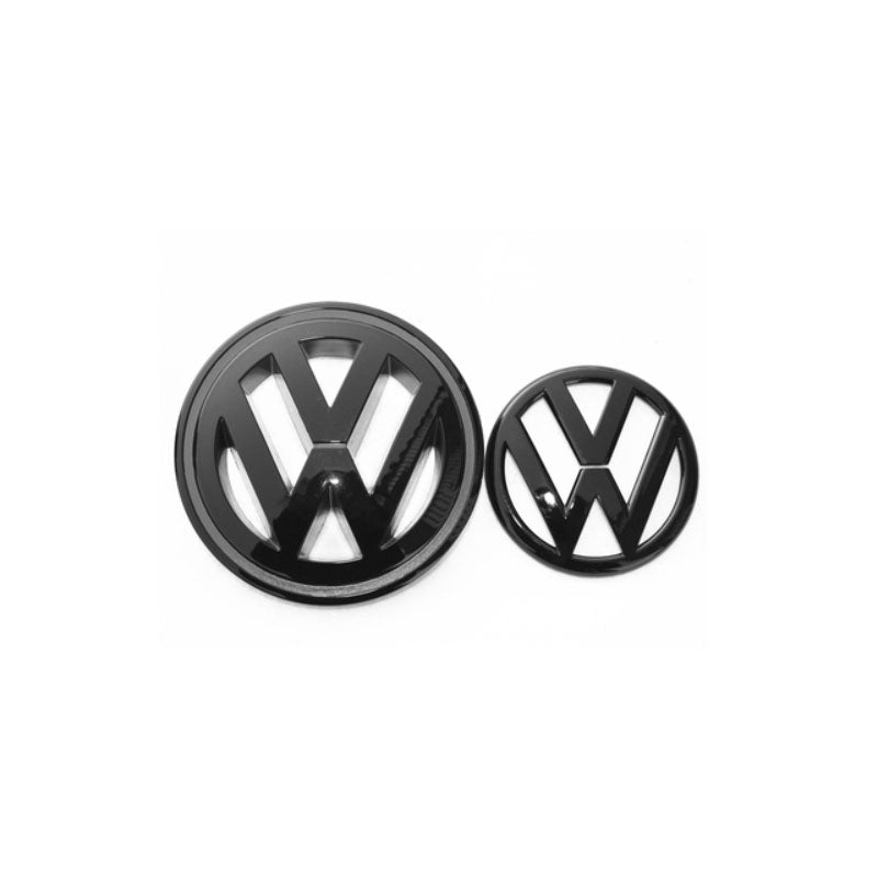 Protezioni per stemmi neri anteriori e posteriori per modelli Passat CC dal 2009 al 2012