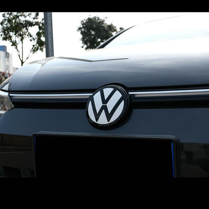 Pinalloy Front and Back Badge Flat White Emblem for VW MK8 Golf8
