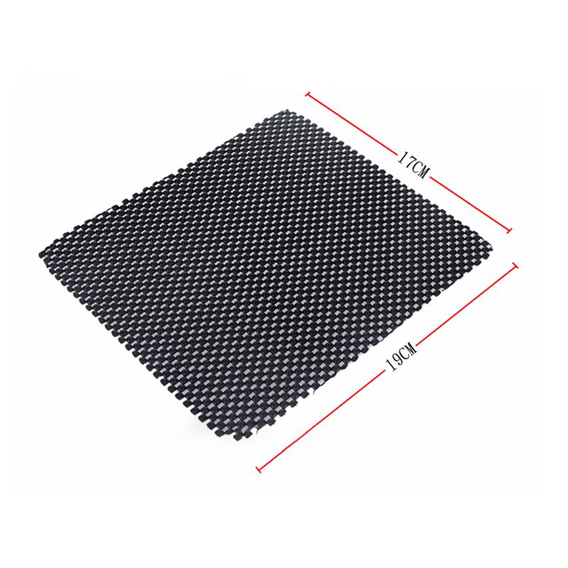 Anti-Slip PVC Mat for Cell Phone, Pad, GPS, Sunglasses, Keys, etc (Black-car Skin Pattern, 19xX17cm) - Pinalloy Online Auto Accessories Lightweight Car Kit