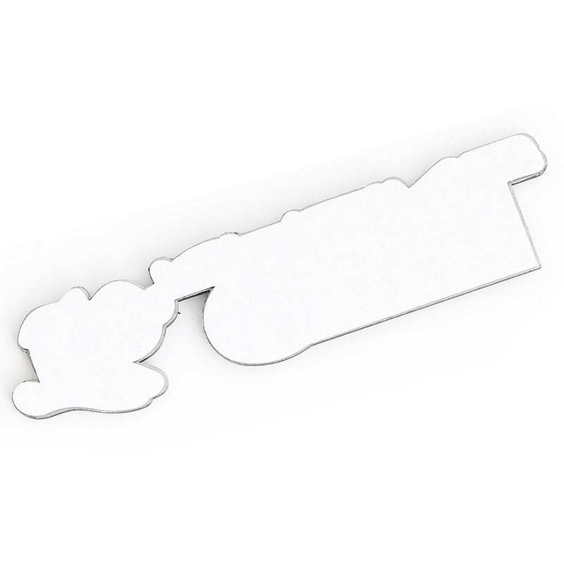 Racing GTI Wording Emblem Chrome Stickers Mark Metal Lappet Decals Labeling