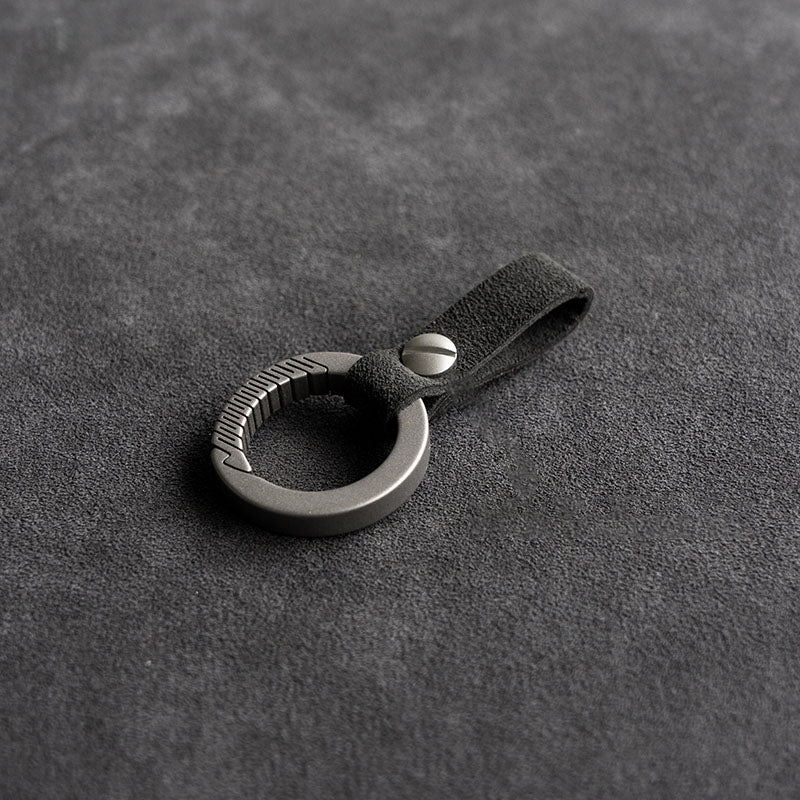 Synthetic Cashmere Short Key Chain (Black)
