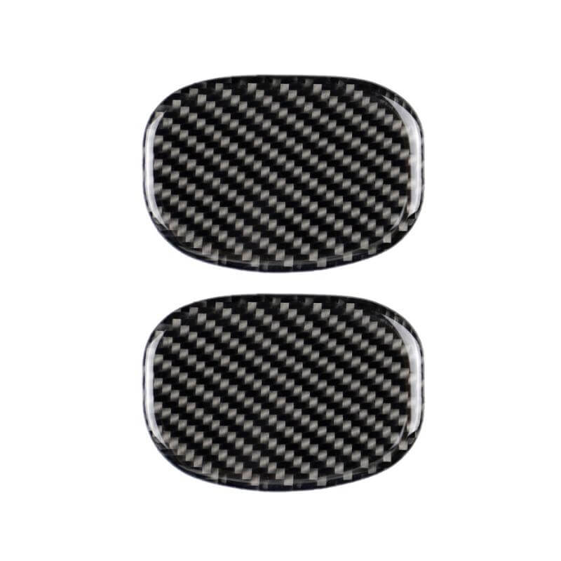 (2 pezzi per set) Rivestimento interno in fibra di carbonio ABS per maniglia dello schienale del sedile per MINI Cooper F55 F56 (Ver.1)