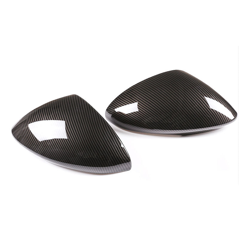 (Set of 2) ABS Carbon Fiber Side Door Mirror Cover Caps for Compatible Models (2017-2021)
