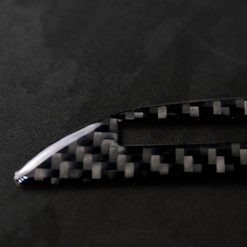 Rivestimento del pannello del cambio in fibra di carbonio per interni compatibile con Muscle Car 2015-2019