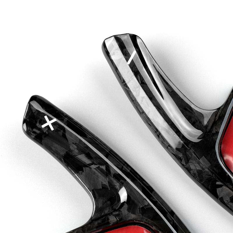 Pinalloy Carbon Fiber Made Paddle Shifter Extension for 2019 A7/ 2020 A4 A6/ 2021 A3L (Forged Black)